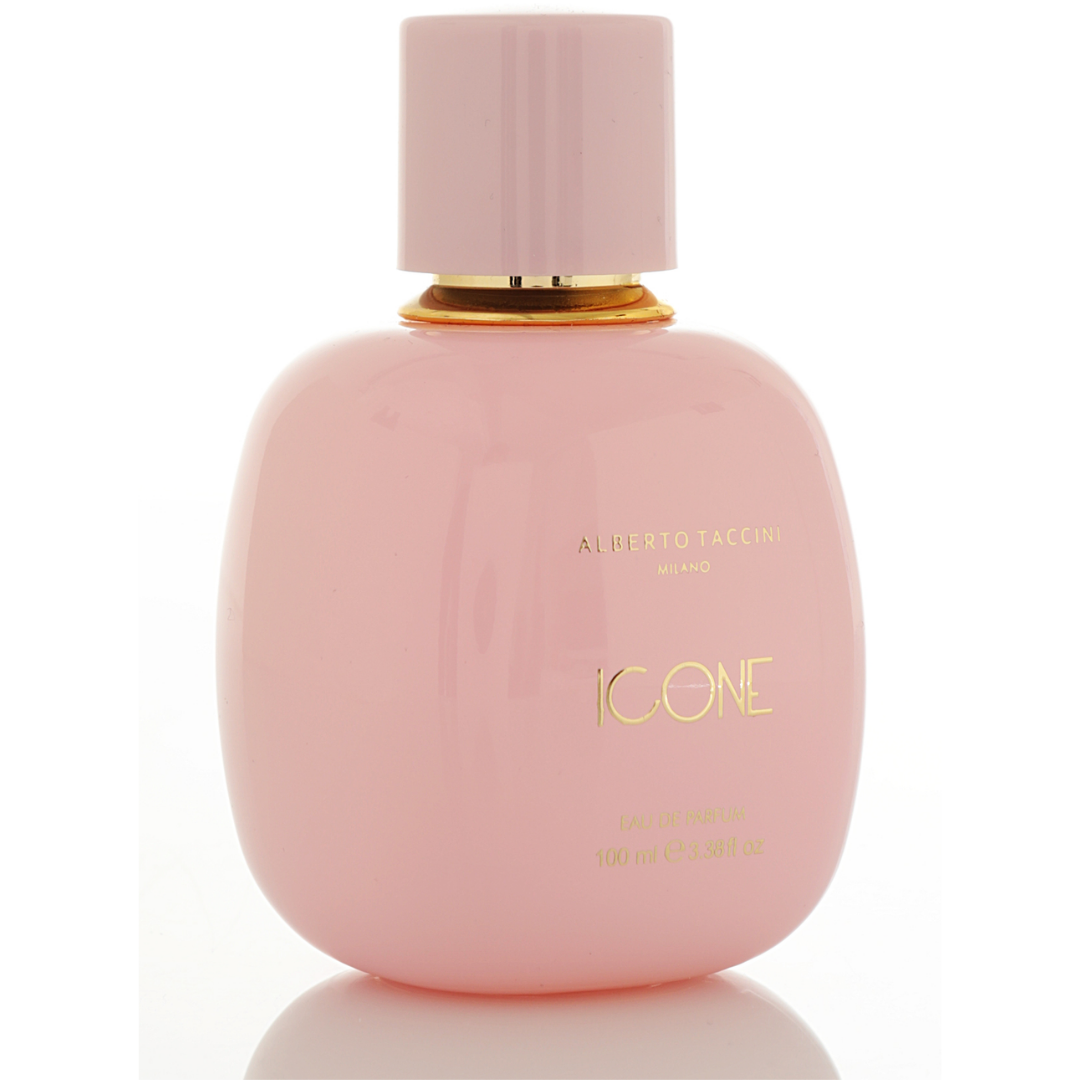 Alberto Taccini ICONE, kadın parfümü, çiçeksi odunsu parfüm, uzun süre kalıcı parfüm, bergamot kokulu parfüm, yasemin kokulu parfüm, gül esanslı parfüm, paçuli kokulu parfüm, misk kokulu parfüm, vanilyalı kadın parfümü, sofistike kadın parfümü